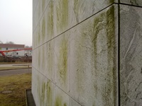 Vattenfall-Fassade vor Beschichtung
